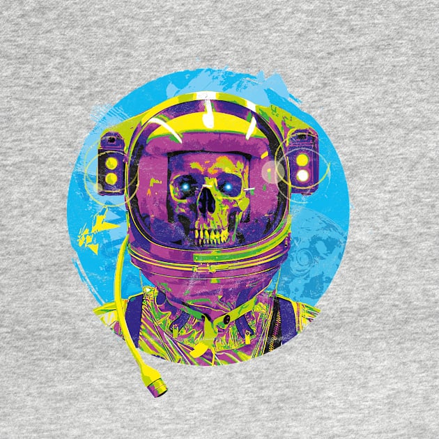 Grinning Astronaut Skull by ArtlifeDesigns